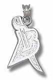 Buffalo Sabres 5/8 B Sword Logo Pendant - Sterling Silver Jewelry