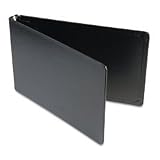 Wilson Jones 344-70 Wilson Jones Hvywt Casebound Dubllock Round Ring Binder, 11X17, 1 Cap, Black