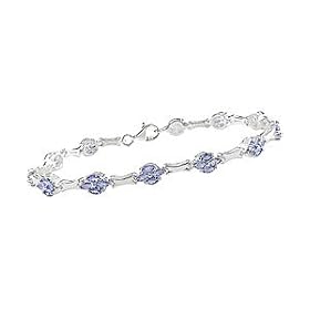 Sterling Silver Tanzanite Bracelet by Tanzanite Jewelry