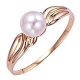14k Yellow Gold Akoya Cultured Pearl Ring