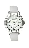Fossil Straps White Silicone White Dial Women's watch #ES2592