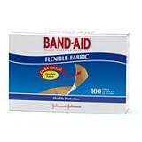 Band-Aid Johnson & Johnson Band-Aid, Flexible Fabric, 100-Count Boxes (Pack of 4)