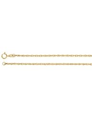 1.75 mm Solid Rope Chain 14K White 7 Inch Ch74
