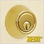 NuSet Schlage Keyed Alike Commercial Grade 2 Single Cylinder Door Deadbolt Lock (Lifetime Brass)