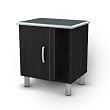 South Shore 3127063 Cosmos Night Stand - Charcoal And Black Onyx