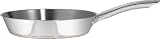 T-fal C8360764 Ultimate Oven Safe Stainless Steel Copper Bottom Mult-layer Base 12-Inch Fry Pan Dishwasher Safe Cookware, Silver