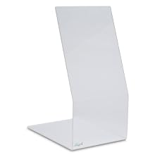 TrippNT 50708 Crystal Clear Acrylic Splash Personal Protection Biohazard Face Shield, Large, 12" W x 23" H x 15" D