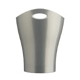 Garbino Trash Can - Platinum (Platinum) (18"H x 12"W x 12"D)