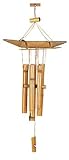 HAWAIIAN CANOE WIND CHARM - BAMBOO 31"