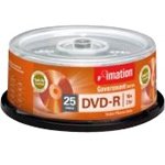 IMATION DVD-R MEDIA 16X 4.7GB SPINDLE TAA 25-PK (Retail)