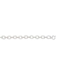 Sterling Silver Italian Fancy Bracelets Extra Long 8.25 AWSS-46-027825