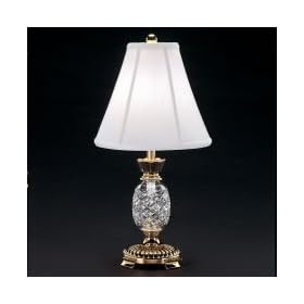 Waterford Crystal Hospitality Accent Lamp White Shade 22"