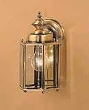 Kichler Antique Brass Outdoor Wall 1 Light Incandescent 9618AB
