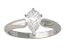 1.00 ct.tw Pear Diamond Solitaire Ring in 14k White Gold