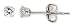 2.5mm Clear Cz Stud Earrings (Sterling Silver)