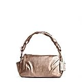 Authentic Coach Parker Leather Shoulder Zip Hobo Handbag Nickel Rose Gold 13465