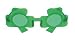 Plastic Shamrock Costume Glasses