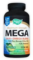 MEGA 3/6/9 Omega Blend 1350 mg - 180 - Softgel