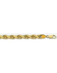 8mm Diamond Cut Rope Chain 22"