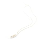 Silver Peapod Necklace (3 Peas) by Michael Michaud