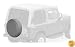 Bestop 61028-09 Charcoal Small Tire Cover