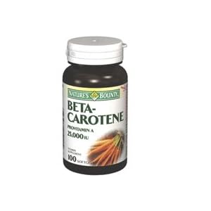Nature's Bounty Beta-Carotene 25000IU, Softgels 100 ea by Nature's Bounty