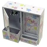 Girls White Musical Jewelry Box