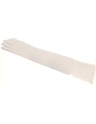 Elegant Ivory Bridal Gloves with Hand Sewn Swarovski Crystal Trim by Alexandra Garrett Collection