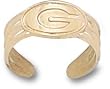 Green Bay Packers Toe Ring -Choose From 14K Gold 10K Gold or Stainless Steel