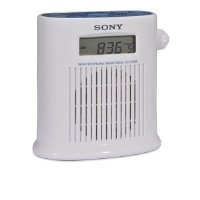 Sony ICFS79W AM/FM/Weather Band Digital Tuner Shower Radio (White)
