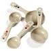 Carlisle 432206 Beige 1.5 Oz. Polycarbonate Measure Misers Solid Short Spoon with Red Color Coding (Case of 12)