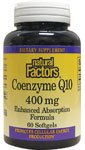 Natural Factors Coenzyme Q10 400mg Softgels, 60-Count
