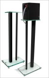 Lovan L-ML2CB-6824 Millennium 2 Series Glass Speaker Stands