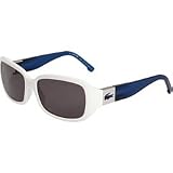 Lacoste L 505S 106 White/Blue Rectangular Sunglasses