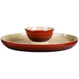 Le Creuset Stoneware 2-Piece Hors d Oeuvre Set, Cherry