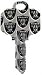 Oakland Raiders Schlage SC1 House Key