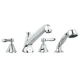 Grohe Somerset 4-Hole Roman Tub Filler with Hand Shower - 25077-18172/25077-18172