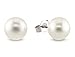 Sterling Silver Freshwater Cultured Button Pearl, Stud Earring