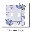 Hydrangea Switch Plate Double