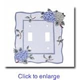 Nantucket Hydrangea Switch Plate Double