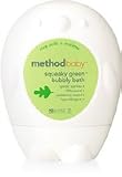 method baby Squeaky Green Bubble Bath, Rice Milk + Mallow 10 fl oz (295 ml)