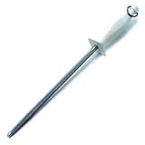 9 Continental Cut Sharpening Steel with White Handle (13-0080)