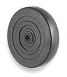 Industrial Grade 2RYX5 Caster Wheel, 4 In, All Rubber, 125 Lb Cap
