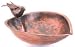 Outdoor Living : Achla Antique Brass Heart Shaped Bird Bath 9" Diameter