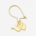 14K Pittsburgh Pirates Cap Kidney Wire Earrings
