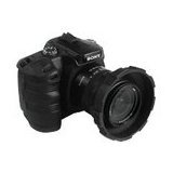 MADE Products CA-1116-BLK SLR Camera Armor for Sony Alpha ,Clear Polycarbonate Lens ,Rubberized,fit most lenses up to 85mm,impact resistant material