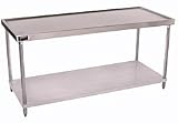 72W Aero Stainless Steel Work Table w/ Gal. Steel Shelf