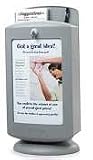 Safco 4233GR Customizable Suggestion Box, 7W X 5D X 14-1/2H, Light Gray
