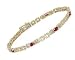 Ruby and Diamond Delicate Panther Bracelet