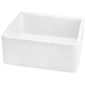 Belle Fort BFF3KITWH Apron Front Fireclay All Kitchen Sink,